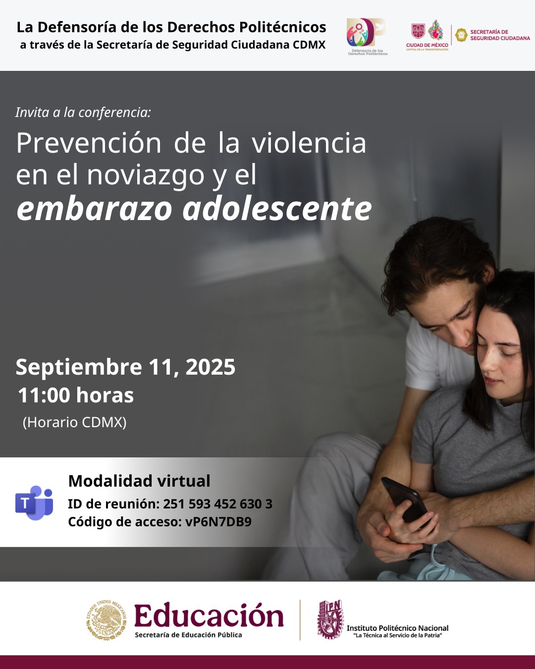 prevención violencia noviazgo embarazo adolescencia